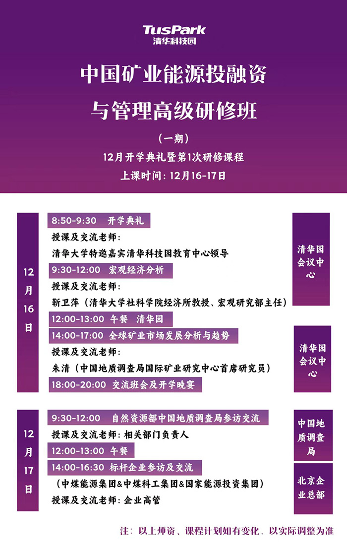 矿业能源投融资12月