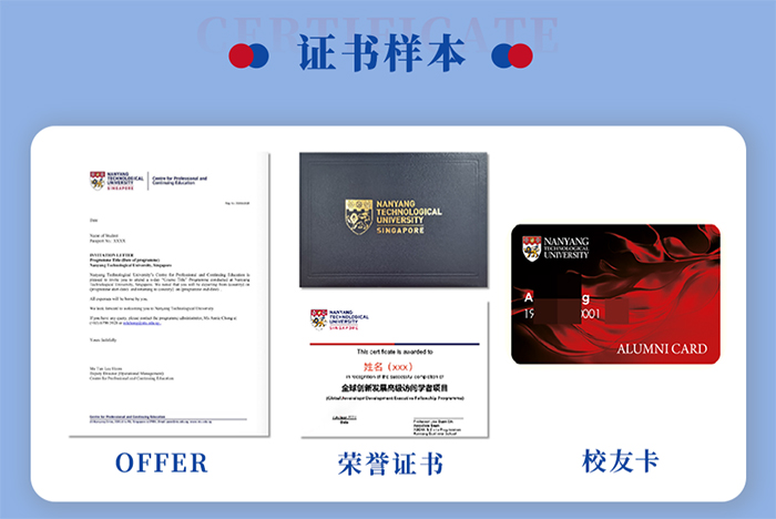 新加坡南洋理工访问学者证书样本 新加坡南洋理工访问学者证书样本